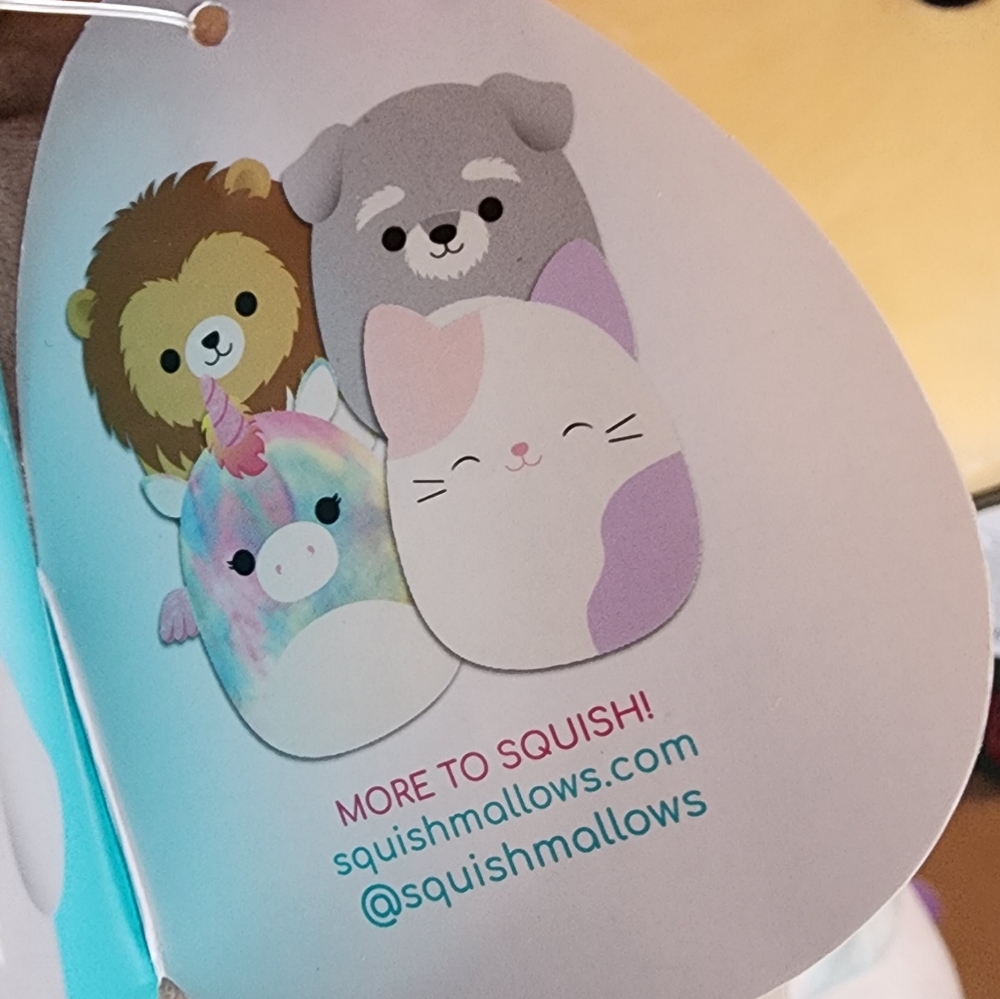 SHAUN 🐶 Gray Schnauzer Original Squishmallow by Kelly Toy ☆》NWT《☆ - Picture 7 of 8